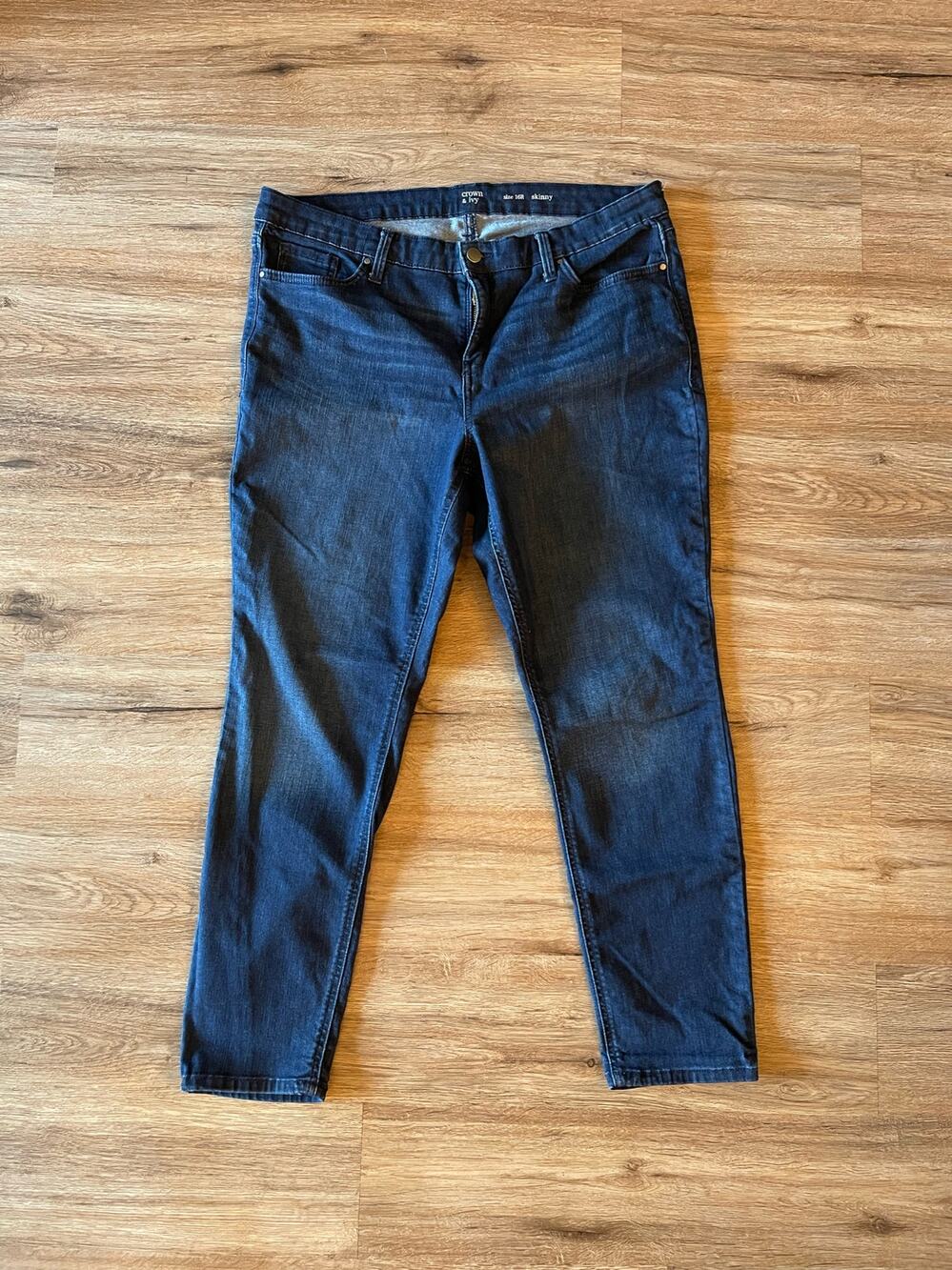 Crown & Ivy Skinny Dark Wash Jeans Size 16R